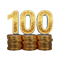 100% Match-Bonus Symbol aus goldenen Casino-M&uuml;nzen f&uuml;r den 30bet Willkommensbonus