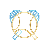 Neon-Tennis-Symbol f&uuml;r Live-Streaming bei 30bet Sportwetten in Echtzeit