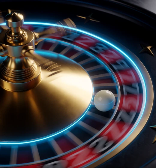 Nahaufnahme eines leuchtenden Roulette-Rads im 30bet Live Casino f&uuml;r Roulette spielen in Echtzeit